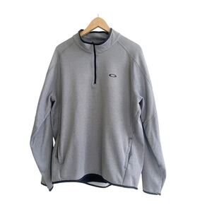 Oakley 3/4 Zip Pullover San Luis Obispo Golf Course Logo Size XL Grey Black